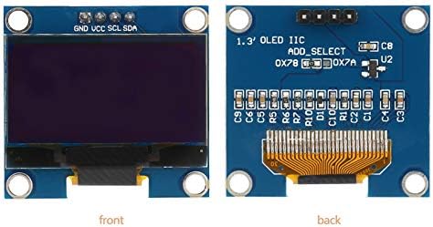 Walfront 1.3 Hüvelyk 128X64 IIC I2C SPI Soros OLED Kijelző Modul, Fehér Szöveg Színe MP3 Funkció Mobil Okos Egészségügyi Eszköz
