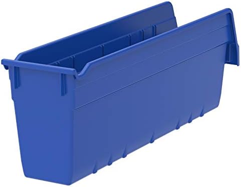 Akro-Mil 30048 Műanyag Fészkelő ShelfMax tárolóban Doboz, (18-Hüvelyk x 4-Es x 6 Hüvelyk), Kék, (8-as Csomag)
