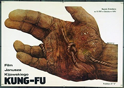 Kung-Fu (1979) Eredeti lengyel Plakát (27x38) Művészet által ANDREZEJ PAGOWSKI Nagyon Jó