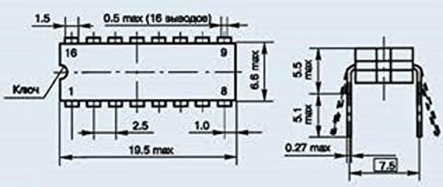 S. U. R. & R Eszközök IC/Mikrochip K511LA3 analoge H124 SZOVJETUNIÓ 20 db