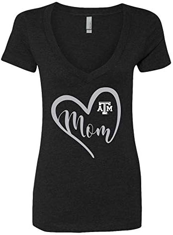 FanPrint Texas A&M Aggies T-Shirt - Szív Anya