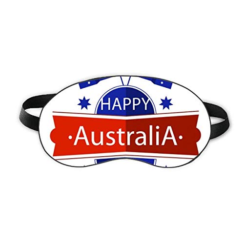 Ausztrália Boldog Ausztrália Nap Zászló Aludni Szem Pajzs Puha Este Kendőt Árnyékba Borító