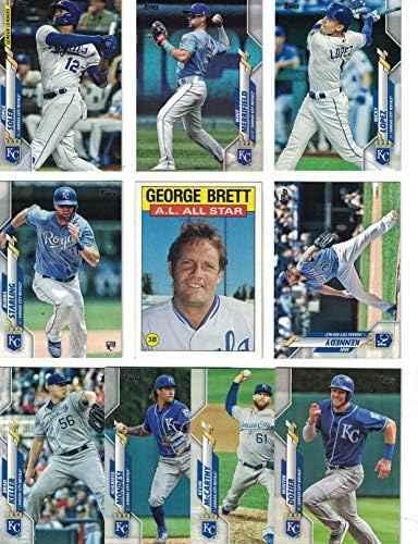 Kansas City Royals/Teljes 2020 Topps Uralkodók Baseball Csapat Készen Áll! (21 Kártyák Series 1 and 2) Plusz Bónusz George Brett Kártya!