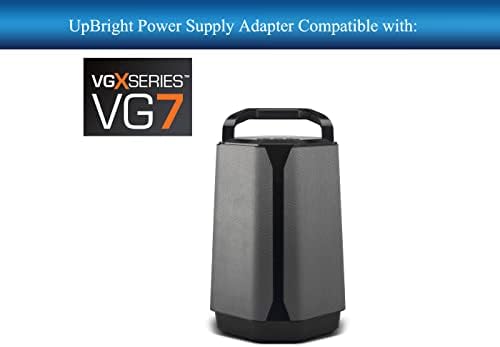 UpBright 12V AC/DC Adapter Kompatibilis Soundcast VGX Sorozat VG7 Hordozható Prémium Kültéri Vezeték nélküli Full Range Hangszóró