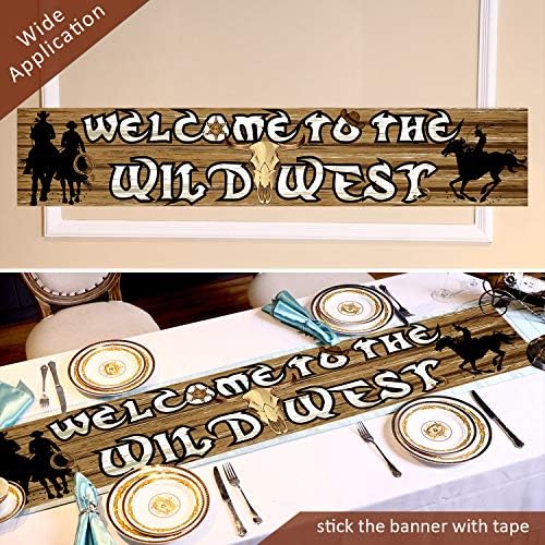 A Nyugati Parti Dekoráció, Kellékek Western Cowboy Témájú Banner Kellékek Nyugati Parti Hátteret Fotó Fal Party Dekoráció