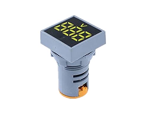 BUDAY 22mm Mini Digitális Voltmérő Tér AC 20-500V Voltos Feszültség Teszter Méter Power LED Kijelző Kijelző (Szín : Piros)