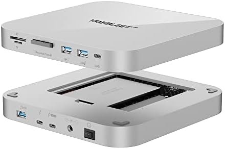 Szuper Thunderbolt 3 Dock for Mac Studio&Mac Mini M2, Kikötő Állomás NVMe/SATA Csatlakozó(Akár 2800Mbps),4X USB 3.1 Port(10 gbps),