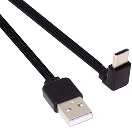 xiwai USB 2.0 Férfi USB-C C-Típusú, fönt, Lent, Könyök 90 Fokos Adatok Lapos, Vékony FPC Kábel FPV & Lemez & Telefon