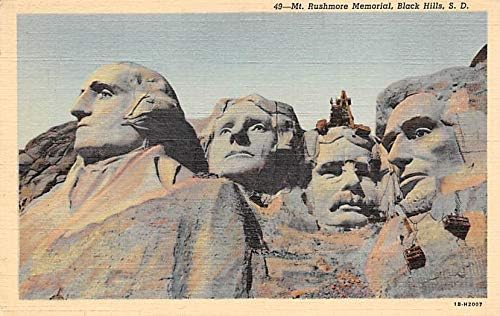 Mt Rushmore Memorial Fekete Hegyek, Dél-Dakota SD Képeslapok