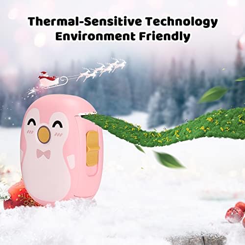 MUNBYN Pingvin címkéző Gép Szalag, Bluetooth Zsebében Thermal címkenyomtató, Kézi Matrica Nyomtató Karácsonyra Haza Konyha Tanulmány