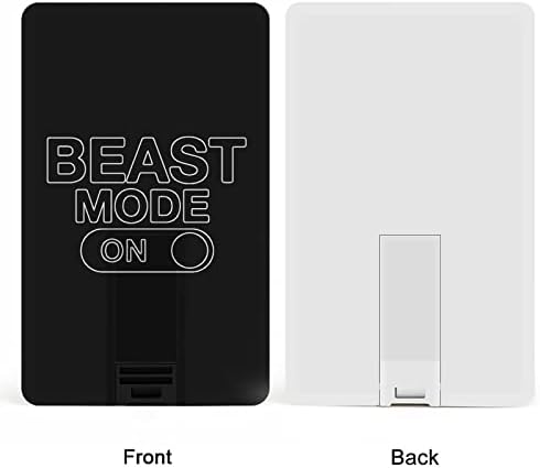 Beast Mode A Hitelkártya USB Flash Meghajtók Személyre szabott Memory Stick Kulcs, Céges Ajándék, Promóciós Ajándékot 64G