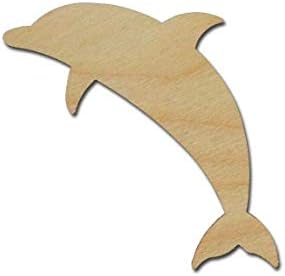Delfin Alakú Befejezetlen Fa Kézműves Vágja Ki Lézerrel Vágott Változatos Méretű (10 - os Magas 1 Darab) nuKE04
