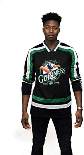 Guinness Hivatalos Árut Guinness Jégkorong Mez Hímzett Poliészter Sportos Póló, Márkás Hokimez
