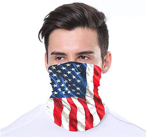 Amerikai Zászló Betakar-Körül Arcát, Amely Hazafias USA Nyak Gaiter