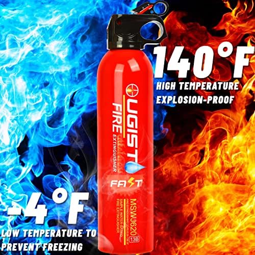 Ougist Tűzoltó Spray,Könnyen hordozható,Megakadályozhatja, hogy Újra Gyújtású,Alkalmas Tűzoltó Szilárd Anyag Tüzet,Gyúlékony Folyékony Tűz,Elektromosan