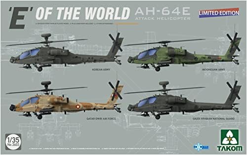 タコム(TAKOM) Tacom TKO2603 1/35 koreai Hadsereg AH-64E Világ E támadó Helikopter Limited Edition Műanyag Modell