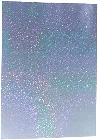 25 Lap A4-Es Méretű Csillagok, Csillogó Holografikus Hideg Laminált Lap Prémium Overlay Lamináló Öntapadós Lapok