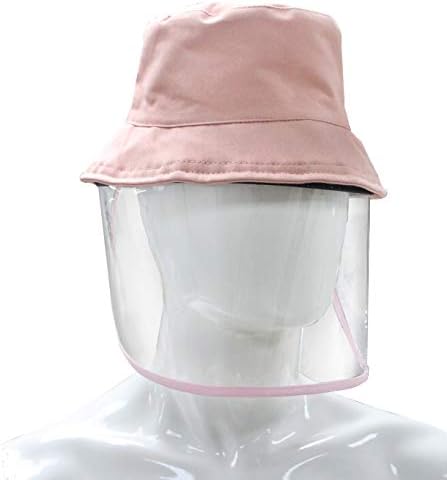 Letusto Védő Arc Maszk Biztonsági Arcvédőt Részecske Légzőkészüléket Anti Köpködés Splash Vödör Sapka (Rózsaszín)