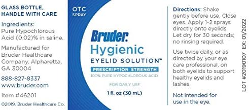 Bruder Eye Care Csomag (Nedves Hő Egyetlen Szem Tömöríteni/Szemhéj Tisztító Hypochlorous Savas Oldat, Spray)