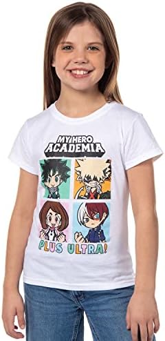 A Hős Academia Csajos Póló Plus Ultra! Deku Bakugo Shoto Todoroki Karakter Rács Gyerekek T-Shirt Póló