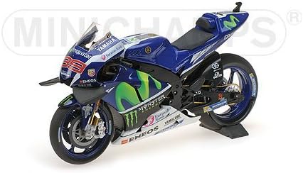 Minichamps 122163099 1:12 Yamaha YZR-M1-Jorge Lorenzo-MotoGP--Ig, 1:12 Méretarányú