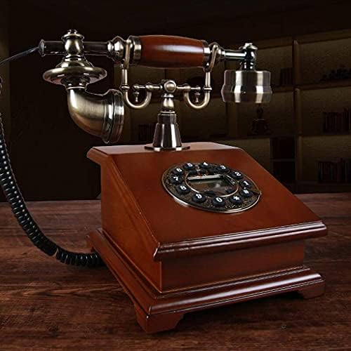 XJJZS Telefon-Antik Telefon Vintage Fa Vezetékes Nappali Tanulmány Retro Dekoráció, Dekoráció, Otthon, Irodában, Telefon