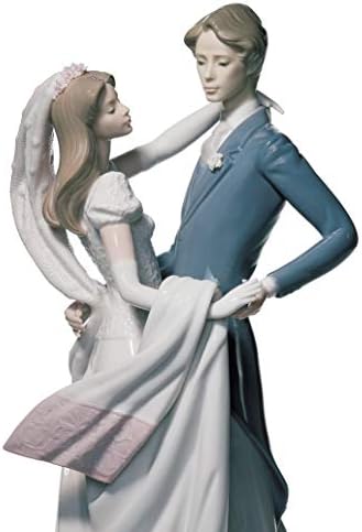 LLADRÓ Igazán Szeretlek Pár Figura. Porcelán, Menyasszony, Vőlegény (Esküvő) Ábra.