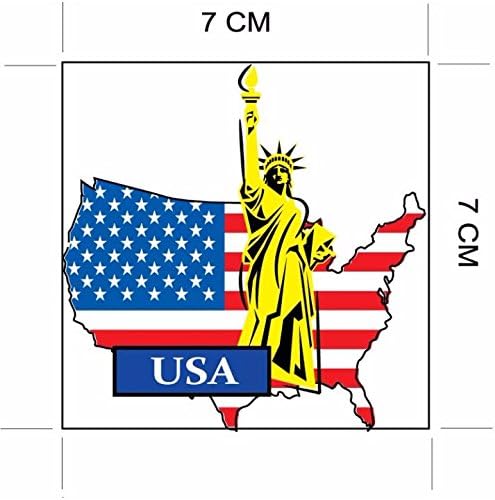 USA, Amerika Nemzeti Zászlót, majd a Térkép Matricát testreszabási a kedvenc elemek, mint például a bőröndök