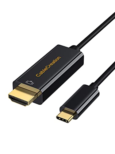 CableCreation USB-C-HDMI Kábel 3FT Férfi-Férfi,2-Komponensű Thunderbolt 3/4 Kompatibilis Otthoni Iroda, 4K@30Hz MacBook Pro/Air/M1，iPad Pro
