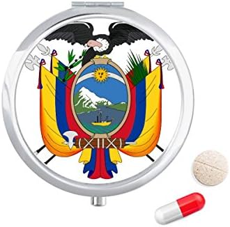 Quito-Ecuador Nemzeti Jelkép Tabletta Esetben Zsebében Gyógyszer Tároló Doboz, Tartály Adagoló