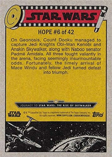 2019 Topps Star Wars Utazás Emelkedik a Skywalker 6 Rescue A Fenti Trading Card