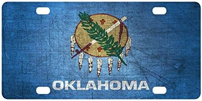 Oklahomai Állami Zászló Minta Klasszikus Fém Rendszám Auto Autó Tag 12 X 6