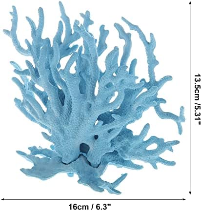VOCOSTE Korallzátony Dekoráció, Mini Ál Korall Dekoráció, Akvárium Dekoráció, Kék, 6.3x5-ös.31