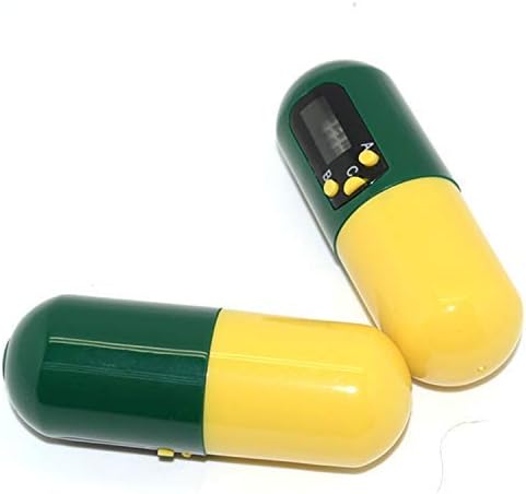 Loouer Hordozható Tabletta Időzítő Riasztás Tabletta Emlékeztető Esetben, Kapszula Alakú Tabletta Tároló Doboz Gyógyszert