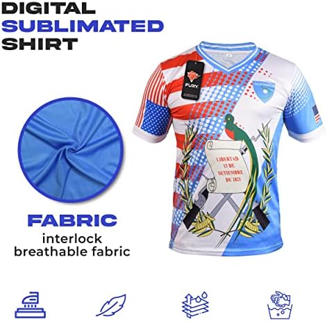 Fury Camiseta de Futbol de Guatemala Jersey Guatemala Labdarúgó-Shirt Guatemala Foci Mez Gyerekek/Férfi/Női/Unisex (L)