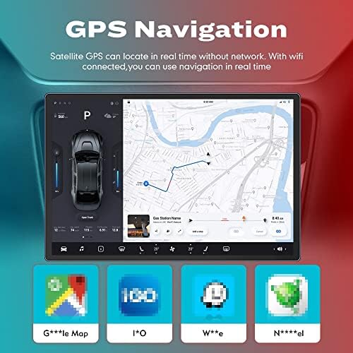 WOSTOKE 13.1 Android Rádió CarPlay & Android Auto Autoradio Autós Navigációs Sztereó Multimédia Lejátszó, GPS, Érintőképernyős RDS DSP BT WiFi
