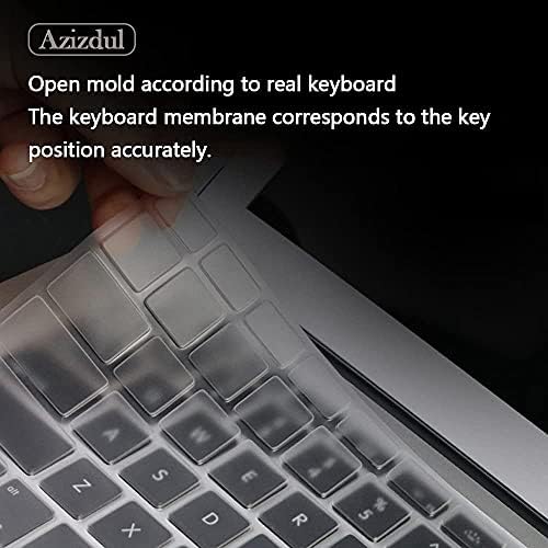 Azizdul Billentyűzet Fedél Protector 2020-as MacBook Air 13 Kiadás Modell A2337 M1 A2179 a Touch ID MacBook Pro 2020-Ig Átlátszó, Ultravékony
