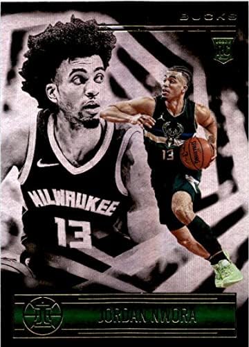 2020-21 Panini Illúziók 174 Jordan Nwora RC Újonc Milwaukee Bucks NBA Kosárlabda Trading Card