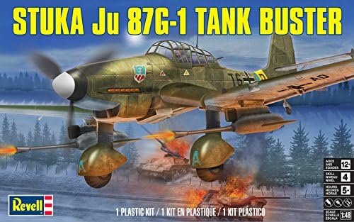 Revell Stuka Ju 87G-1 Tartály Buster Műanyag Modell, Készlet, 144 hónap, hogy 1188 hónap