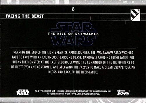2020 Topps Star Wars A Rise of Skywalker Sorozat 2 Lila 8 Néző a fenevad Trading Card