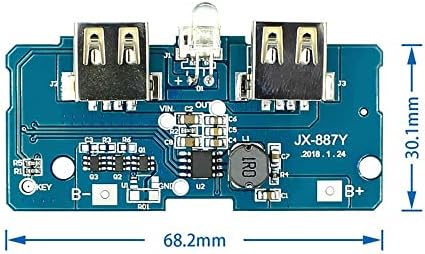 Rakstore 4db 18650 Kettős Micro USB-3.7 V 5V 2A Boost Mobile Power Bank DIY 18650 Lítium Akkumulátor Töltő PCB-Testület Lépjen Fel a
