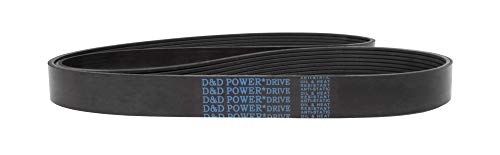 D&D PowerDrive KIB725 Lucas Gép DIV Csere Öv, K Öv keresztmetszet, 29.25 Hossz, Gumi