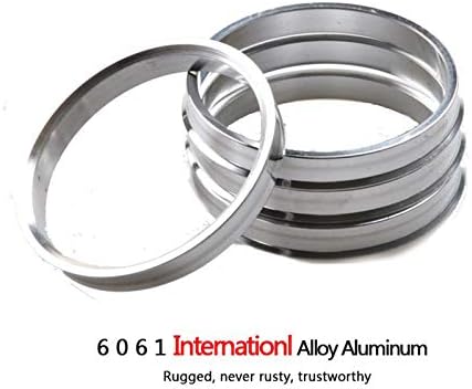 DCVAMOUS Ötvözött Alumínium Hub Központú Gyűrűk 130.8, hogy 124.9, Állítsa be a 4 - Teljesítmény Csap Hubrings illik 124.9 mm Jármű