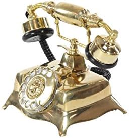 Deco 79 Antik Telefon, 9 W x 7 H, Réz, Fekete