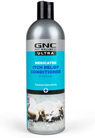 GNC Ultra Gyógyszeres Viszketés Enyhítésére Klíma 16oz | Nyugtató Balzsam a Kutyák számára, Zab & Pramoxine-Hidroklorid | Hidratáló