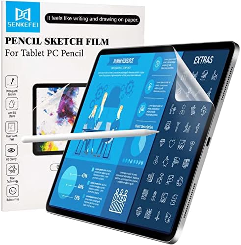 SENKEFEI SS-2-Pack képernyővédő fólia, papír, mint Anti-Vakító fény - Kompatibilis iPad Air 10.9 Hüvelyk 5. 4. Generációs/iPad Pro 11