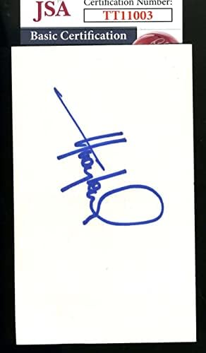 Huey Lewis SZÖVETSÉG Cert Aláírt 3x5 Index Kártya Autogramot