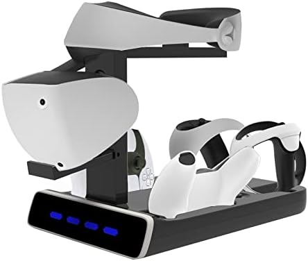 TATACO Mágneses Szívó Töltés Alap PSVR2 PS5 Kezelni ülés Töltés Kijelző Fény képes Tárolni VR Headset Jogosultja