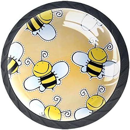 Fiók Kezeli a Méhek Minta RV Irodában, Otthon, Konyha, Szekrény, Komód Szekrények Hardver Fiókok Üveg Szekrények Szórakoztató Kezeli