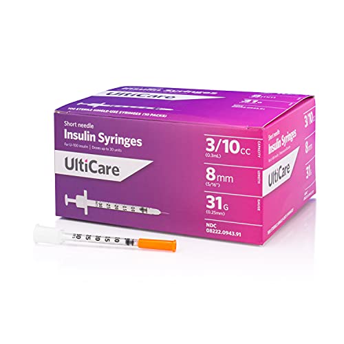 UltiCare U-100 Inzulin Fecskendők, Kényelmes, Pontos Adagolás, az Inzulin, Kompatibilis Minden U-100 Erőt, Inzulin, Méret: